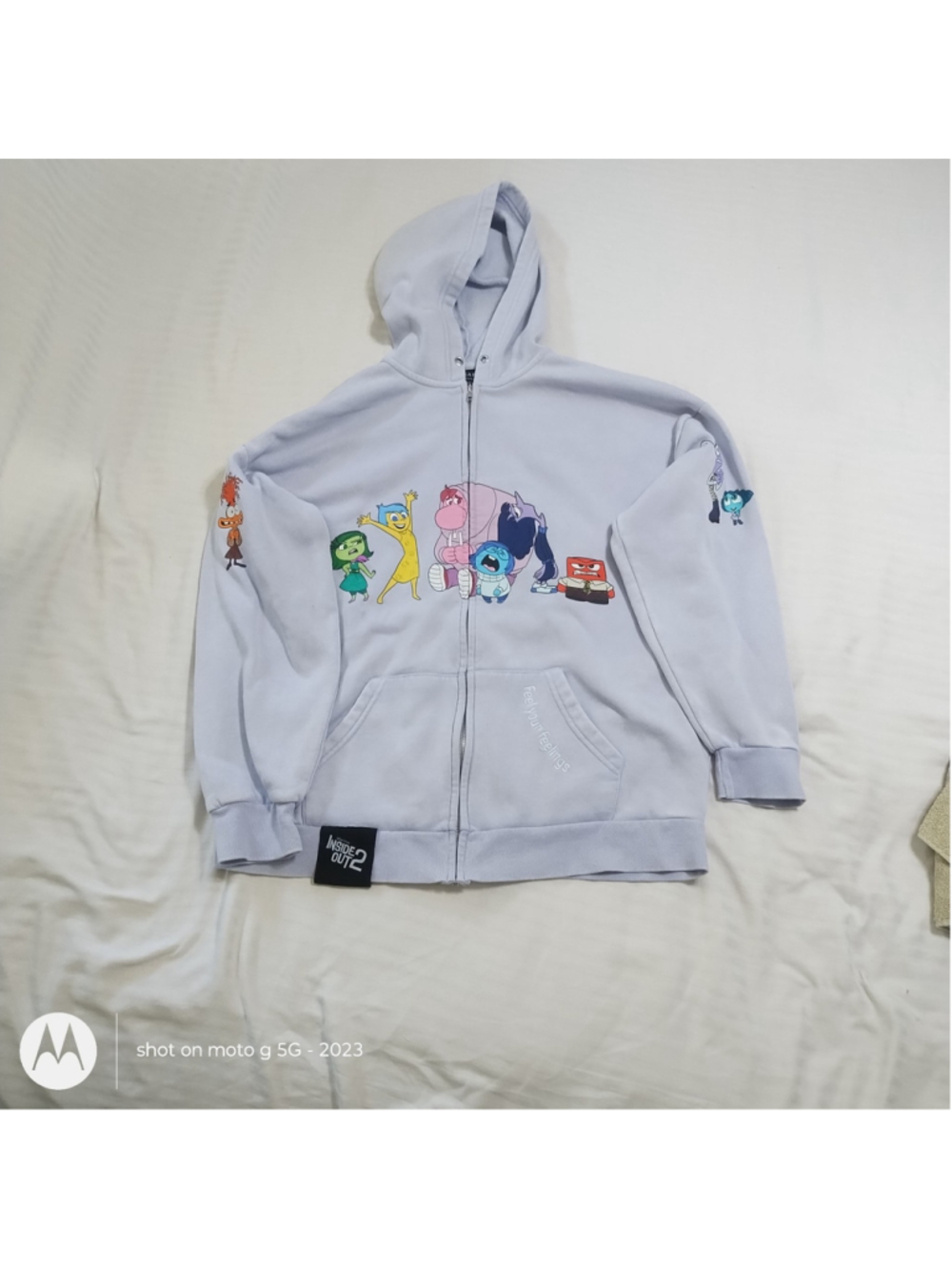 Her Universe Pixar inside out too hoodie sweatshirt, oversized medium